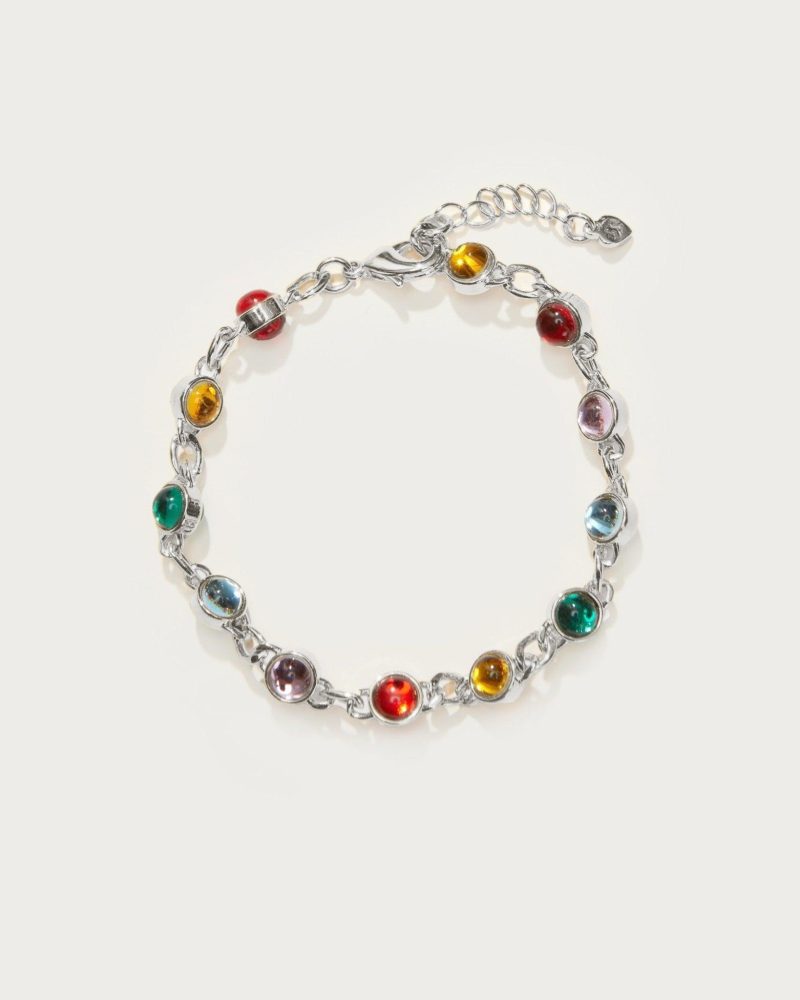 Infinity Beaded Bracelet | 18K Gold Plated with Resin Beads - 图片 5