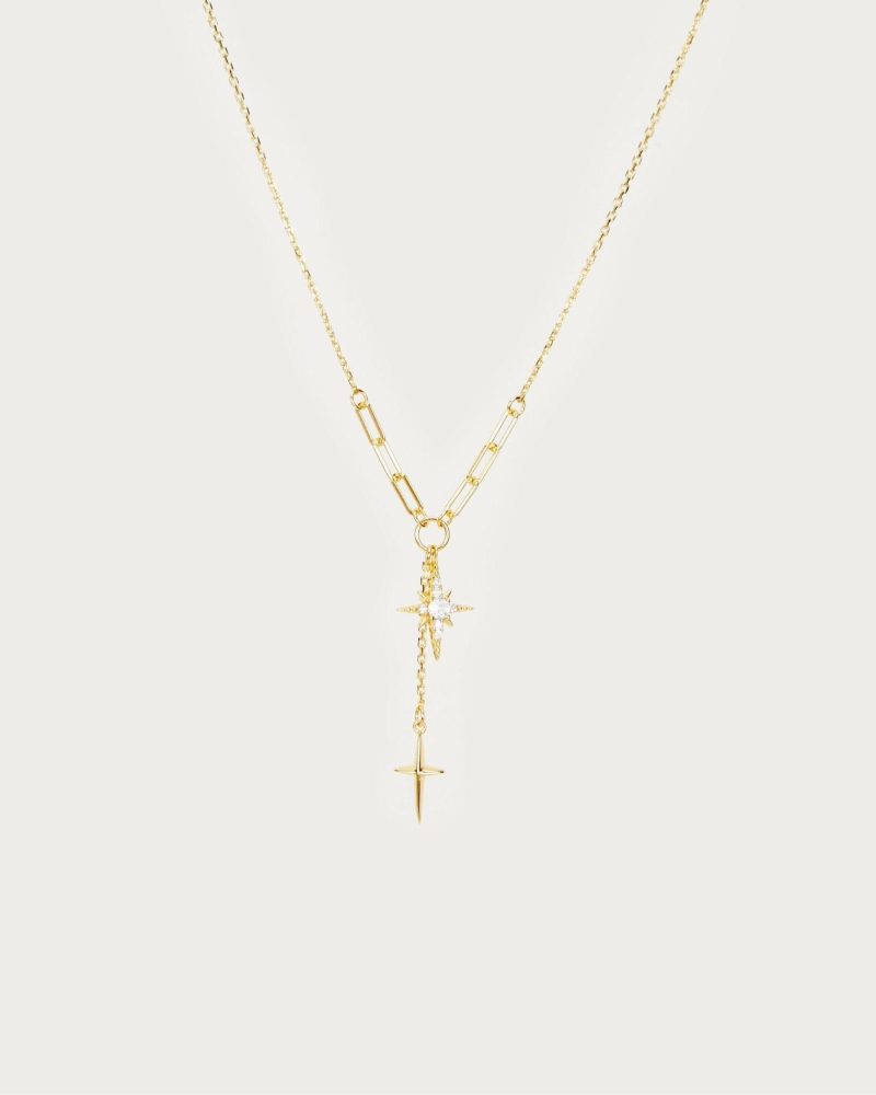 Melissa Gold Star Necklace | Dainty & Sparkly with CZ Stone
