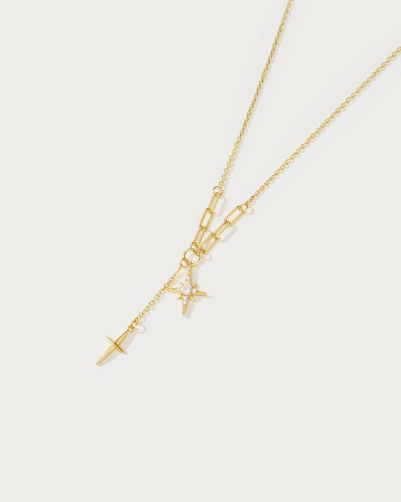 Melissa Gold Star Necklace | Dainty & Sparkly with CZ Stone - 图片 3