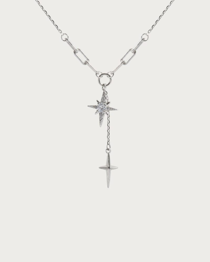 Melissa Gold Star Necklace | Dainty & Sparkly with CZ Stone - 图片 4