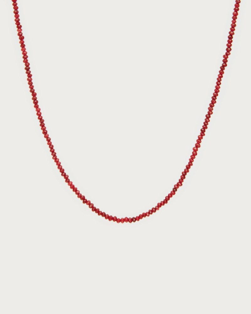 Mini Carnelian Beaded Necklace - 图片 3