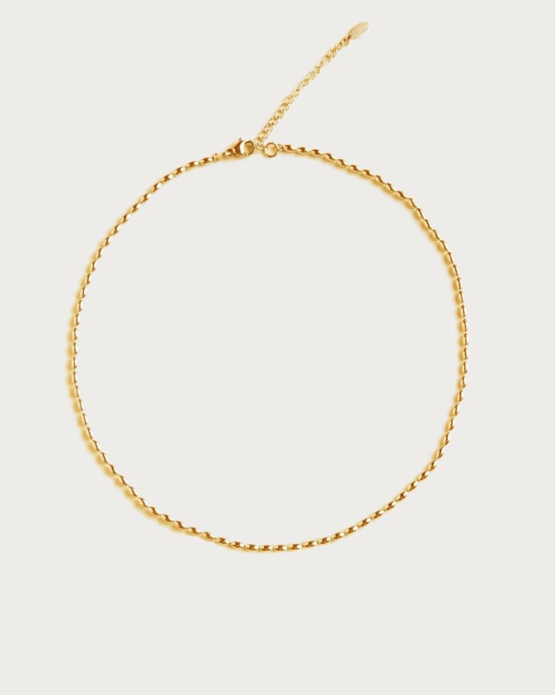 Chic Mini Bead Chain Necklace - Waterproof & Tarnish-Free - 图片 5