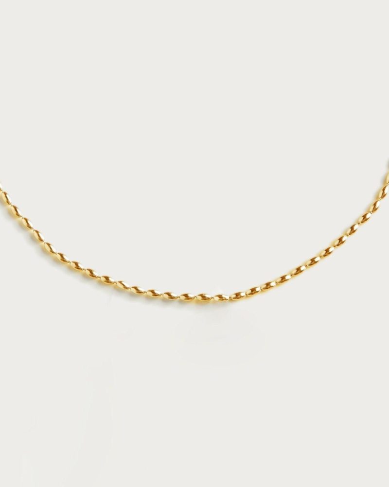 Mini Metal Beads Necklace in Gold | Waterproof & Tarnish-Free - 图片 3
