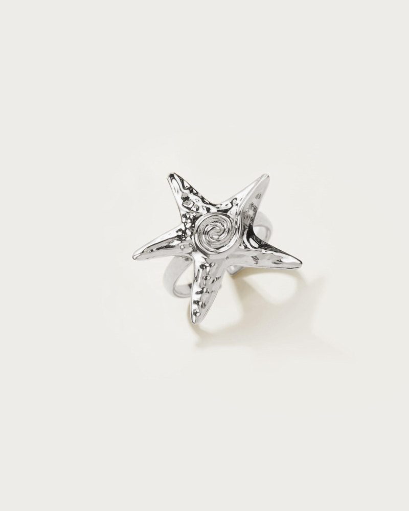 Dive into Style with Our Silver Starfish Ring - 图片 3