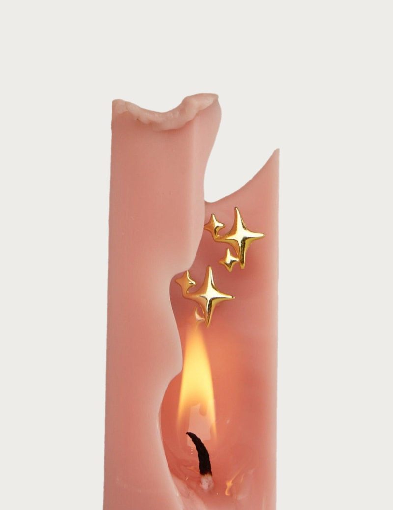 Sparkle Star Stud Earrings in Gold - 图片 3