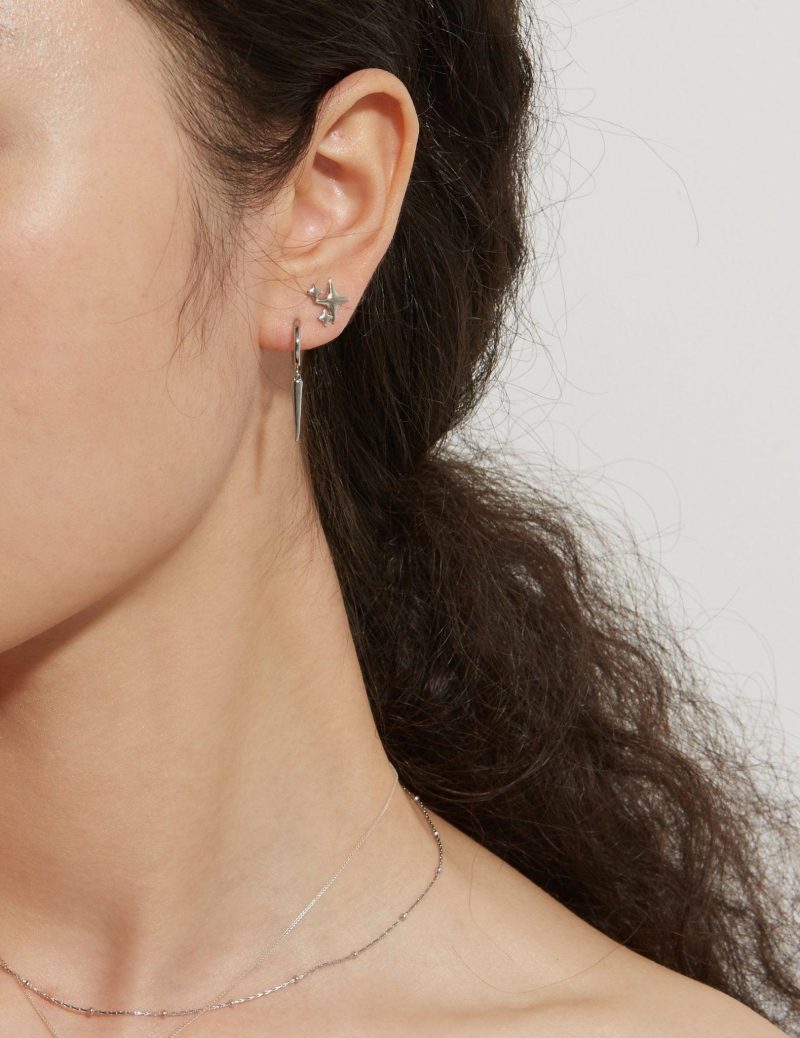 Spike Hoop Earrings - 图片 3