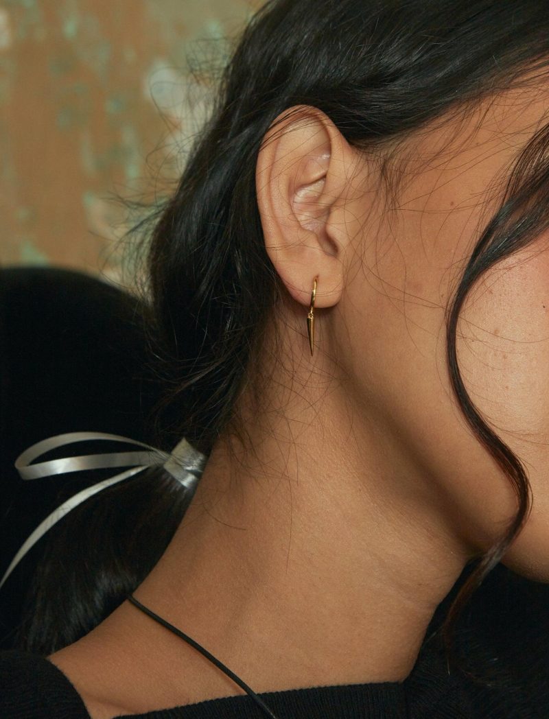 Spike Hoop Earrings - 图片 4