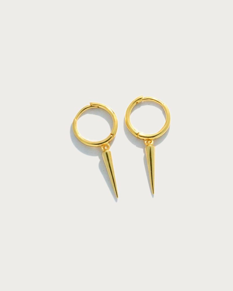 Spike Hoop Earrings - 图片 5
