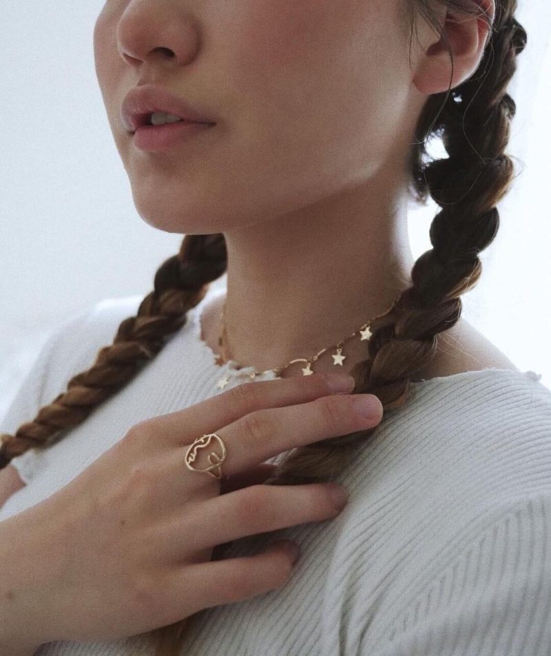 Delicate 18k Gold Plated Star Choker Necklace - 图片 3