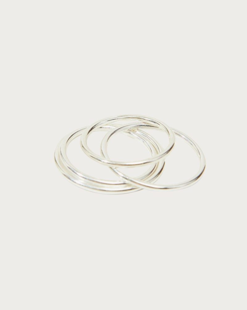 Thin Stacker Ring in Silver