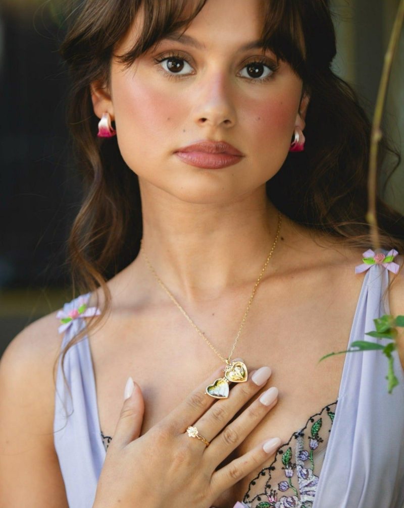 Victoria Gold Tulip Ring with Acrylic Pearl - Magic Garden Collection - 图片 5